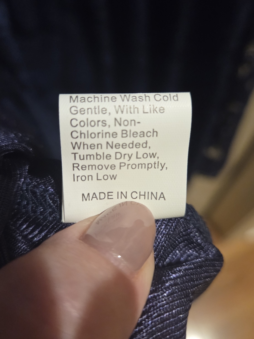Lace 3/4 Sleeve Blue Dress (Approx 24W) NWOT - Picture 6 of 6